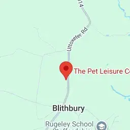 Map location and local landmarks in the Cannock area