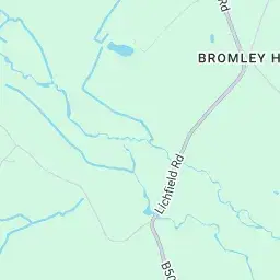 Rural training areas near Cannock and surrounding countryside